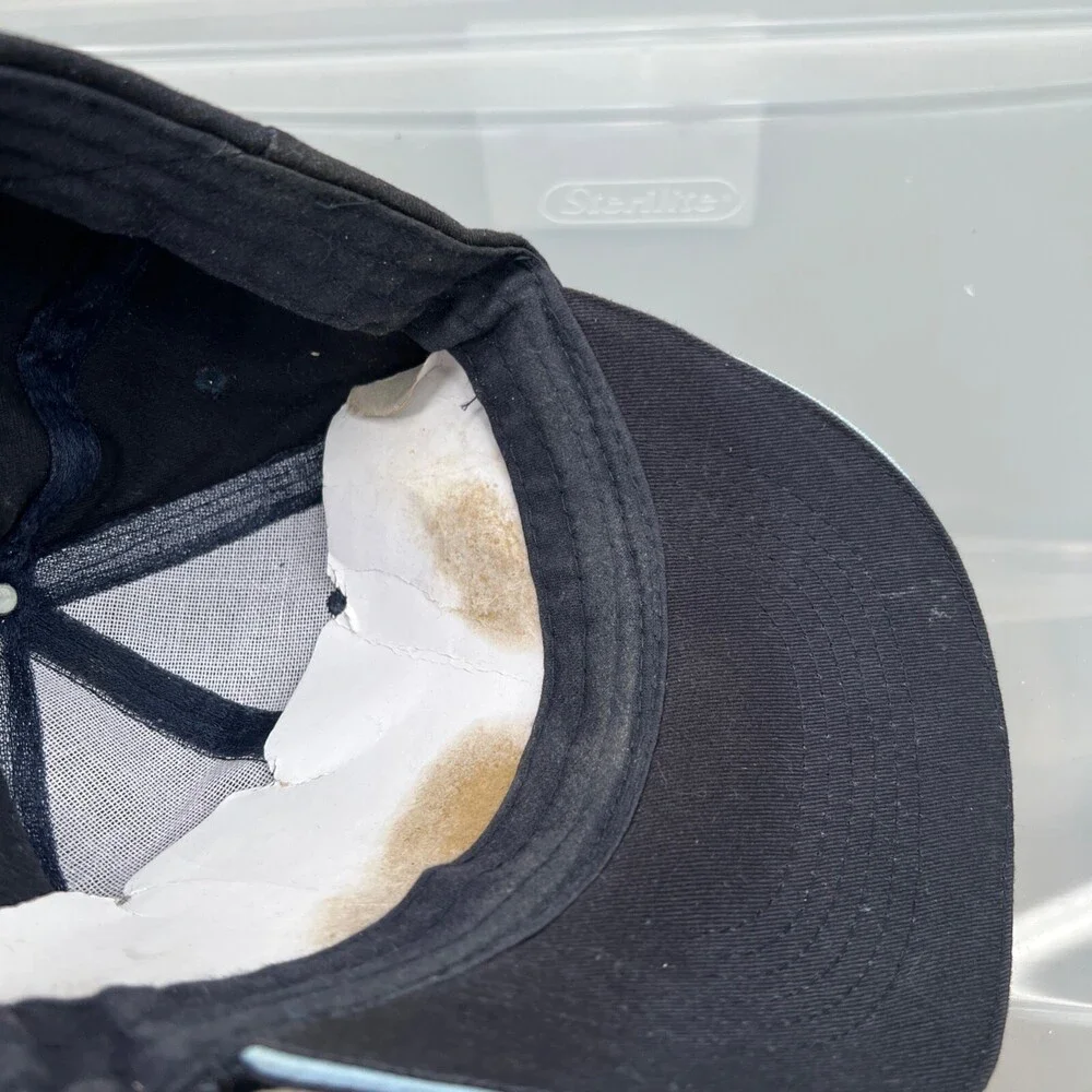 Bass Fish Hat Mens Adjustable Blue Strap Baseball Cap Sport Fishing‎ River Lake